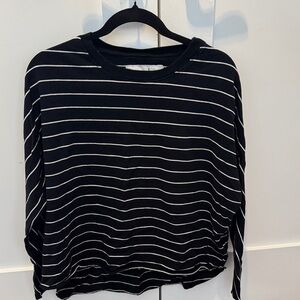 Frank & Eileen Navy and White Striped Long Sleeve Tee